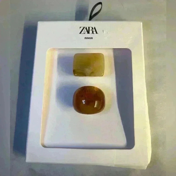🔥🔥Zara stone pack rings - Picture 2 of 5